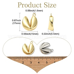 10Pcs 2 Colors Brass Pendants&nbsp;KK-CJ0003-48