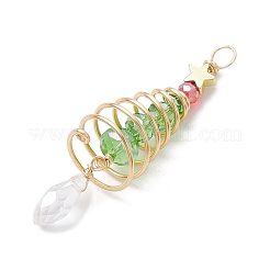 Christmas Theme Copper Wired Glass Big Pendants&nbsp;PALLOY-JF02855