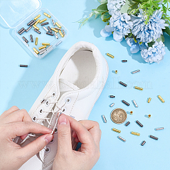 60Pcs 3 Colors Brass Capsule Shoelace Buckles&nbsp;FIND-PH0026-19A