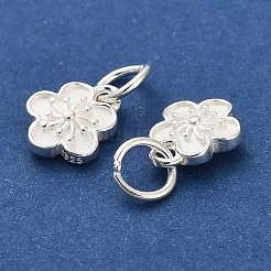 925 Sterling Silver Flower Charms&nbsp;STER-P071-02S