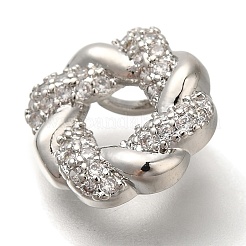 Rack Plating Brass Micro Pave Cubic Zirconia Charms&nbsp;KK-I720-63P