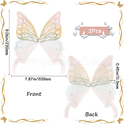 Ppolyester & Resin Thread Iron on/Sew On Patches&nbsp;PATC-WH20007-06D