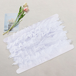 10M Cotton Pleated Flower Lace Trim&nbsp;OCOR-CY0002-28B