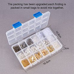 Brass Earring Hooks and Plastic Ear Nuts&nbsp;FIND-PH0015-08