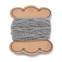 Tarnish Resistant 304 Stainless Steel Twist Chains&nbsp;CHS-K001-24-3mm
