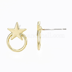 Alloy Stud Earring Findings&nbsp;PALLOY-T064-72LG-RS