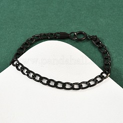 5MM 201 Stainless Steel Curb Chain Bracelets for Women&nbsp;BJEW-B143-05EB