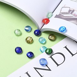 Handmade Silver Foil Glass Beads&nbsp;SLF12MMY-1