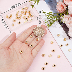 50Pcs Brass Beads&nbsp;KK-BBC0012-09A