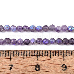 AB Color Plated Natural Amethyst Beads Strands&nbsp;G-T144-A07-04