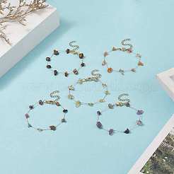 Natural Cowrie Shell & Glass Starfish Braided Bead Bracelet for Women&nbsp;X-BJEW-JB09943