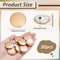 30Pcs Imitation Leather Snap Bottons&nbsp;BUTT-NB0001-90B