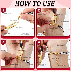 5Pcs 5 Styles Iron & 201 Stainless Steel Jewelry Helper Tool Bracelet Clamp&nbsp;AJEW-SC0003-35
