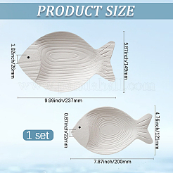 2Pcs Wooden Wall Hanging Ornaments&nbsp;AJEW-WH20070-353A