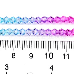 Gradient Color Baking Paint Glass Bead Strands&nbsp;DGLA-A039-T2mm-A08