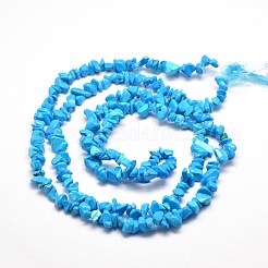 Synthetic Turquoise Chip Bead Strands&nbsp;X-G-M205-54