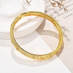 Brass Micro Pave Cubic Zirconia Hinged Bangles for Women&nbsp;BJEW-D313-02G