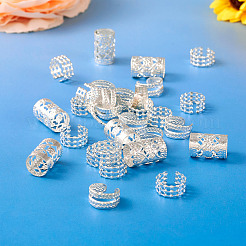 120Pcs 4 Styles Iron Dreadlocks Beads Hair Decoration&nbsp;FIND-TA0005-09S