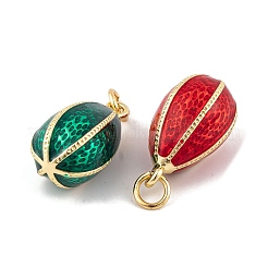 Brass Enamel Pendants&nbsp;KK-E112-15G