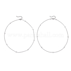 304 Stainless Steel Cross Chain Necklaces&nbsp;NJEW-JN05444