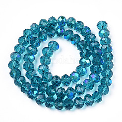 Electroplate Glass Beads Strands&nbsp;LS-EGLA-A034-T2mm-L25