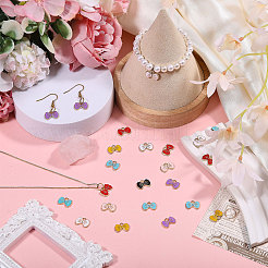 140Pcs 7 Colors Alloy Enamel Charms&nbsp;ENAM-CA0001-92