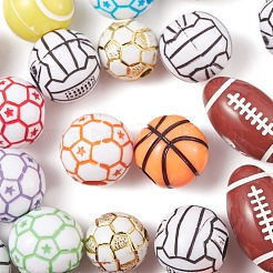 114Pcs 6 Style Acrylic Beads&nbsp;DIY-FS0002-36