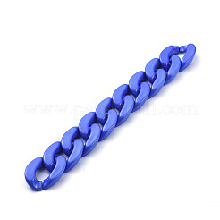 Handmade Opaque Acrylic Curb Chains&nbsp;AJEW-JB00564-05