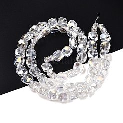 Electroplate Glass Beads Strands&nbsp;EGLA-N012-07A