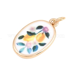 Printed Brass Pendants&nbsp;KK-B183-01G-02
