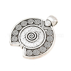 Tibetan Style Alloy Pendants&nbsp;AL-CBA1187-09B-AS