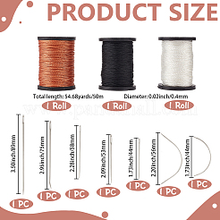 3 Rolls 3 Colors Braided Nylon Thread&nbsp;NWIR-CY0001-03