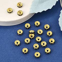 Brass Rhinestone Spacer Beads&nbsp;RB-A014-Z8mm-02G