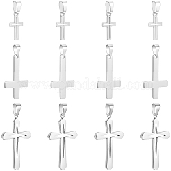 12Pcs 3 Styles 304 Stainless Steel Pendants&nbsp;STAS-BBC0007-24