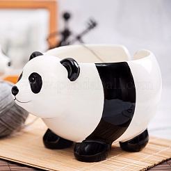 Lovely Panda Shape Handmade Porcelain Yarn Bowl Holder&nbsp;SENE-PW0022-05