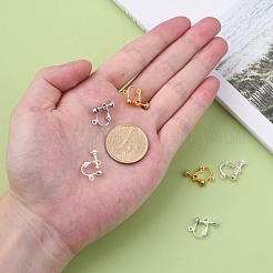 Brass Screw-Back Earring with Loop&nbsp;X-EC143-M