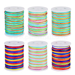 6Rolls 6 Styles Segment Dyed Polyester Thread&nbsp;NWIR-TA0001-47A