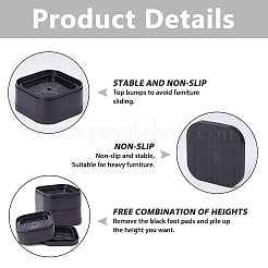 Plastic Washing Machine Leg Floor Protectors&nbsp;AJEW-WH0606-87A