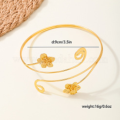 Alloy Upper Arm Cuff Bangles for Women&nbsp;WGB484A-01