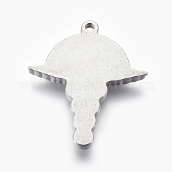 Non-Tarnish 304 Stainless Steel Pendants&nbsp;STAS-E444-30
