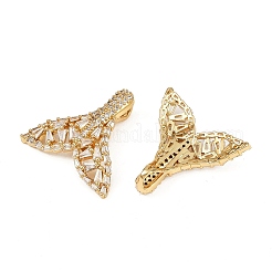 Brass Micro Pave Cubic Zirconia Pendants&nbsp;KK-S526-42G