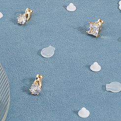 8Pcs 4 Styles Brass Clip-on Earring Findings for Women&nbsp;KK-BBC0019-94