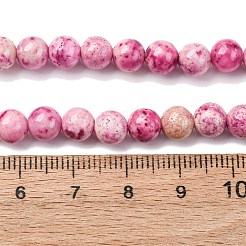 Natural Dyed Marble Beads Strands&nbsp;G-P593-6mm-05