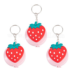 3Pcs Plastic Mini Tape Measure Pendant Keychains&nbsp;KEYC-TADJ0001-07