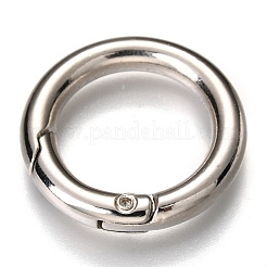 Zinc Alloy Spring Gate Rings&nbsp;PALLOY-C100-01P-08