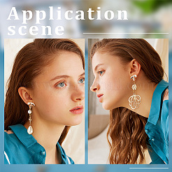 20Pcs Brass Stud Earring Findings&nbsp;KK-BBC0007-10