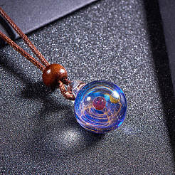 DIY Galaxy Universe Ball Necklace Makings&nbsp;DIY-BC0010-29D