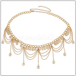 Ethnic Style Alloy Coin Tassel Waist Chains for Women&nbsp;FS-WGA1C87-01