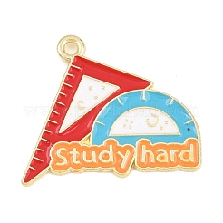 Back to School Alloy Enamel Pendants&nbsp;FIND-E054-02H
