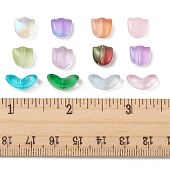 160Pcs 12 Style Spray Painted Transparent Glass Beads&nbsp;GLAA-FS0001-54